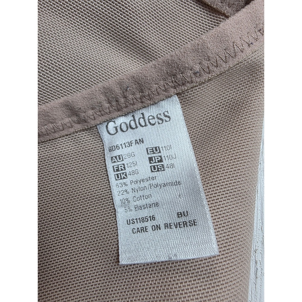 Goddess Keira Wireless Full Figure Bra Fawn Nude GD6113FAN US 48I UK 48G Classic